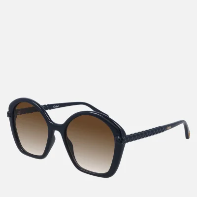 Chloé Women's Billie Recycable Acetate Sunglasses - Blue/Brown
