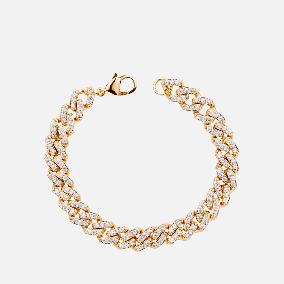 Crystal Haze Women's Mexican Chain Bracelet - Gold Image 1