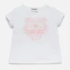 KENZO Toddlers' Tiger T-Shirt - Pink/Optic White - Image 1
