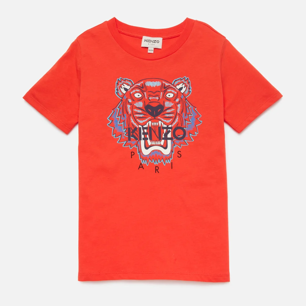 KENZO Boys' Tiger T-Shirt - Tomato Image 1