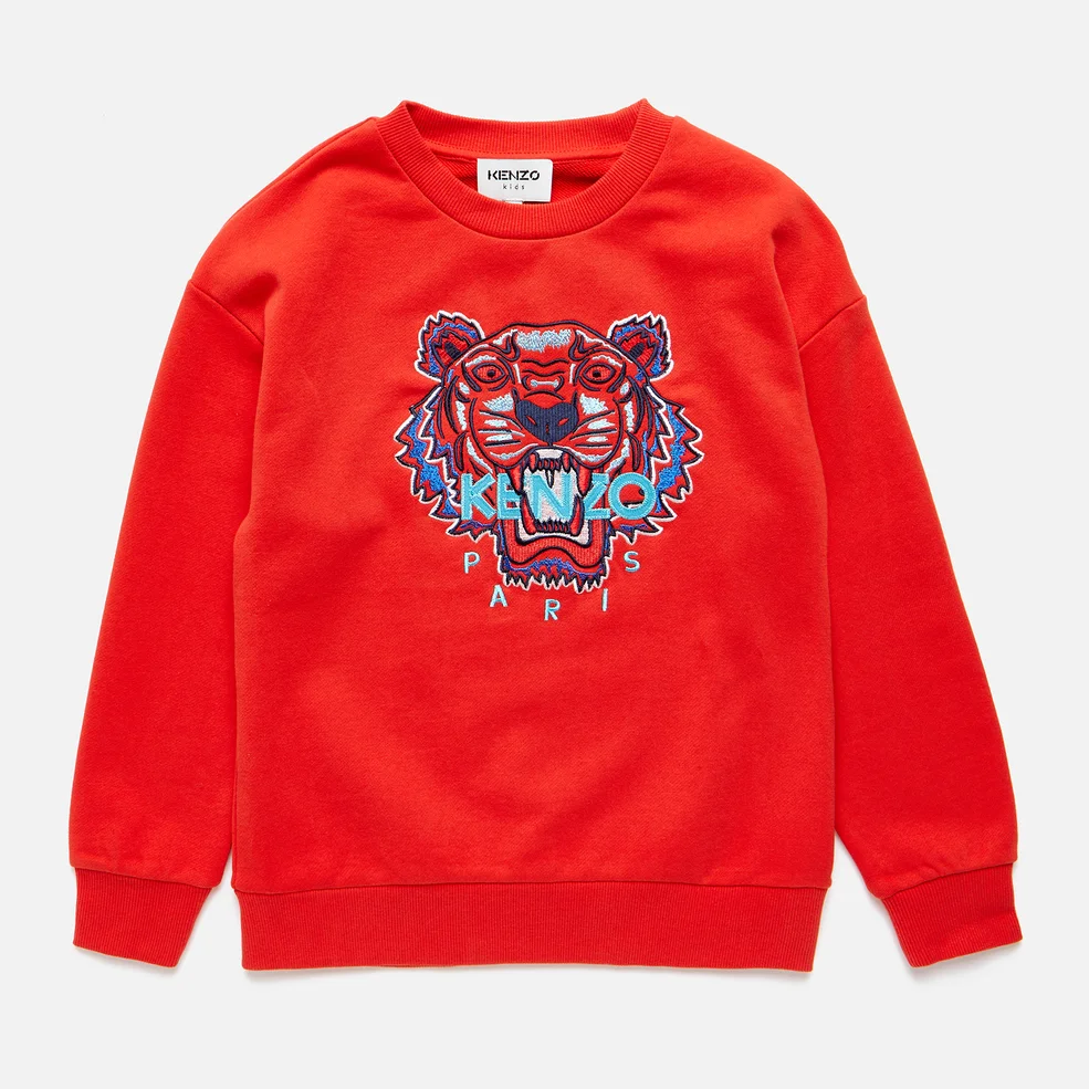 KENZO Boys' Tiger Sweatshirt - Red Image 1