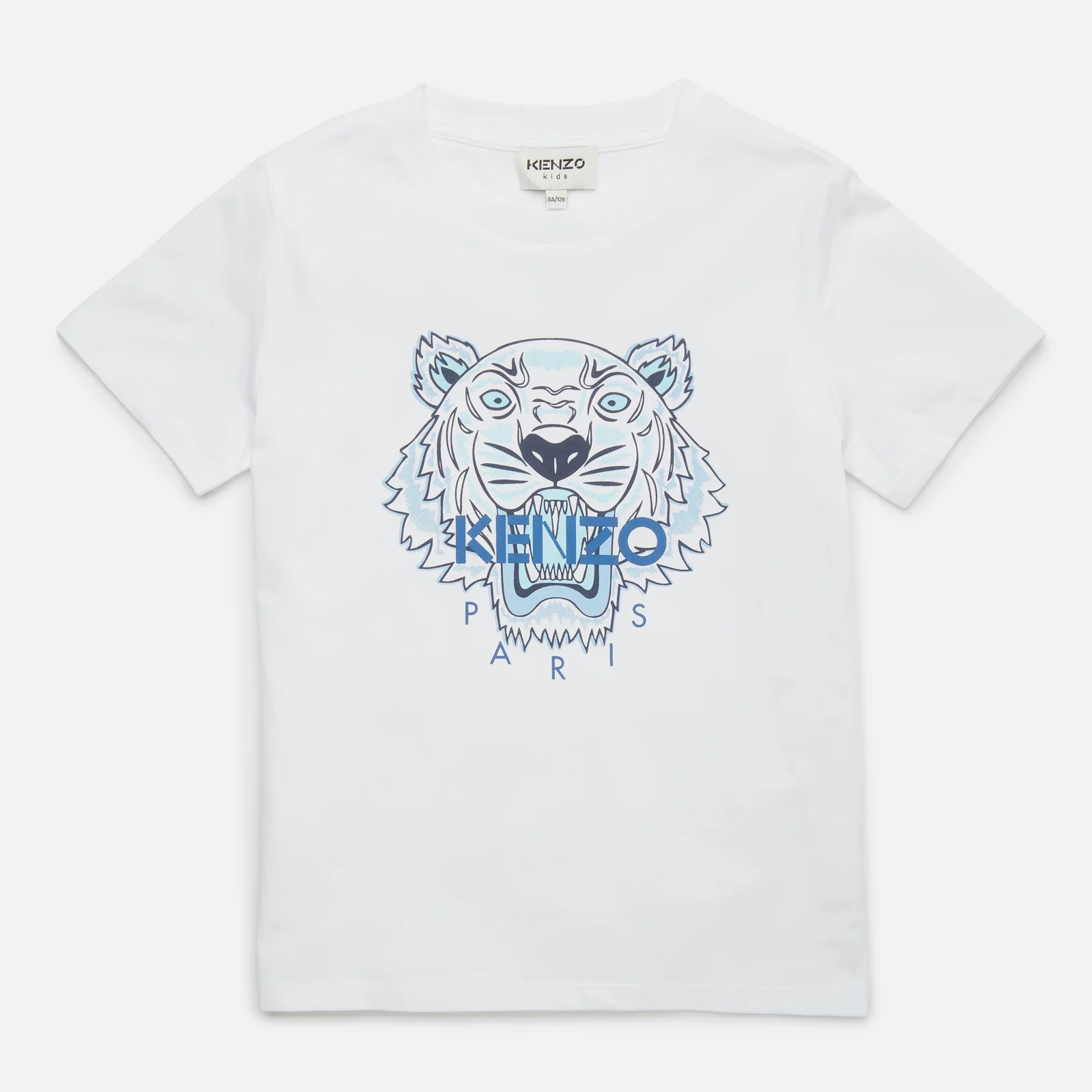 KENZO Boys' Tiger B T-Shirt - Optic White Image 1