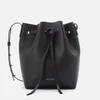 Mansur Gavriel Women's Mini Bucket In Saffiano Bag - Black/Flamma - Image 1
