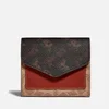 Coach Women's Signature Carriage Wyn Small Wallet - Tan Brown Rust - Image 1