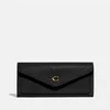 Coach Women's Crossgrain Leather Soft Wallet - Li/Black - Image 1