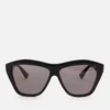 Bottega Veneta Women's Oversized Acetate Sunglasses - Black - Image 1
