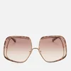Chloé Women's Hannah Square Sunglasses - Gold/Brown - Image 1