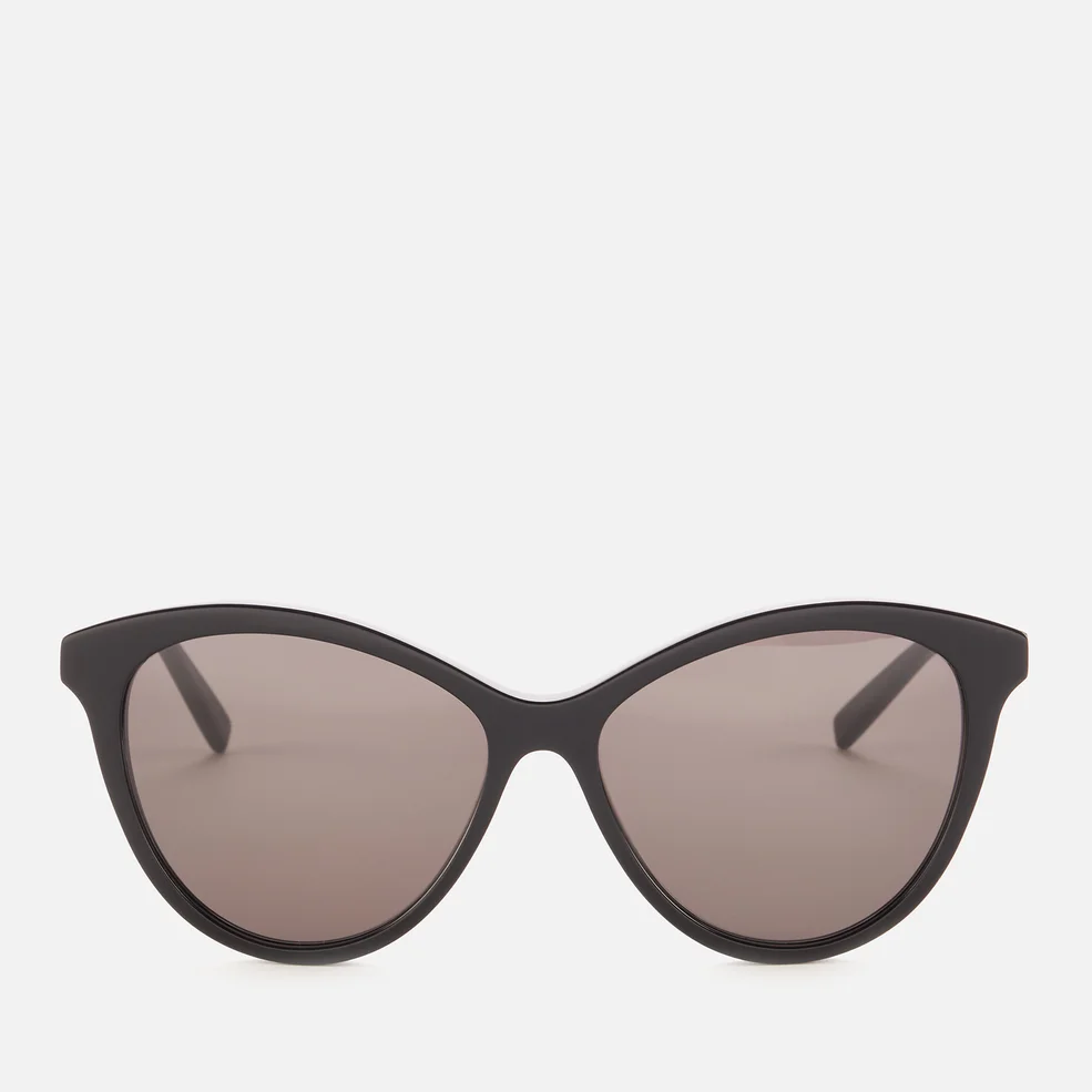 Saint Laurent Women's Cat Eye Aceteate Sunglasses - Black Image 1