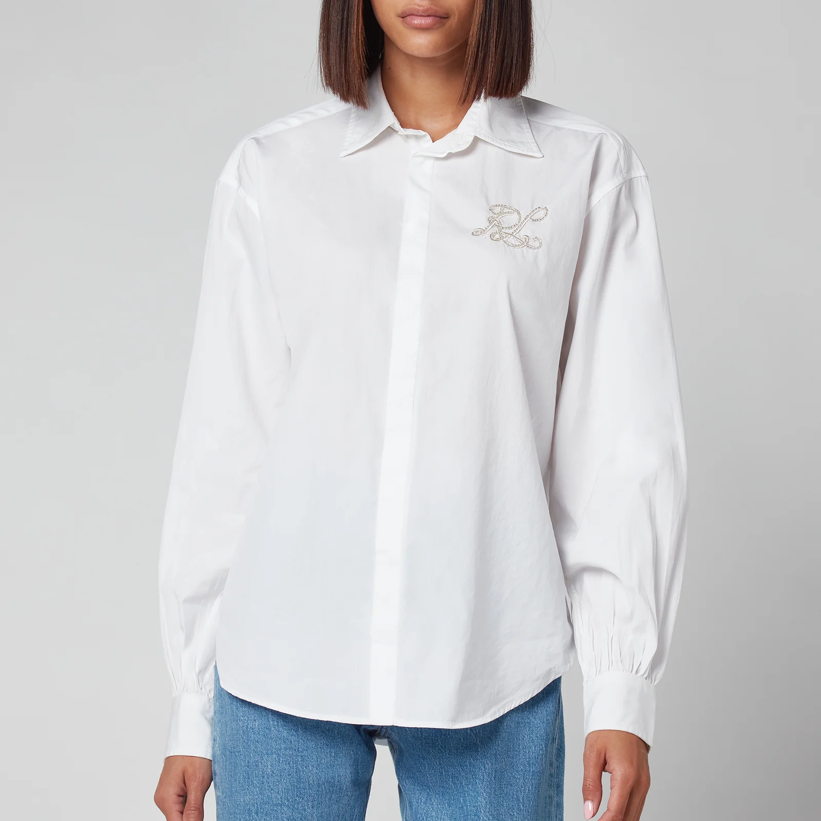 Polo Ralph Lauren Women's Oversized Shirt - White Image 1
