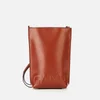 Ganni Women's Recycled Leather Small Cross Body Bag - Madder Brown - Image 1
