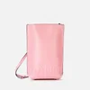 Ganni Women's Recycled Leather Small Cross Body Bag - Pink Nectar - Image 1