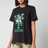 Ganni Women's Basic Cotton Jersey T-Shirt - Phantom - Image 1