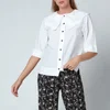 Ganni Women's Cotton Poplin Shirt - Bright White - Image 1