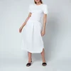 Ganni Women's Cotton Poplin Dress - Bright White - Image 1