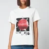 Ganni Women's Going to Mars T-Shirt - Vanilla Ice - Image 1