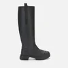 Ganni Women's Recycled Rubber Knee High Boots - Black - Image 1