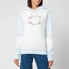 Coach Women's Athletic Hoodie - White/Blue - Image 1