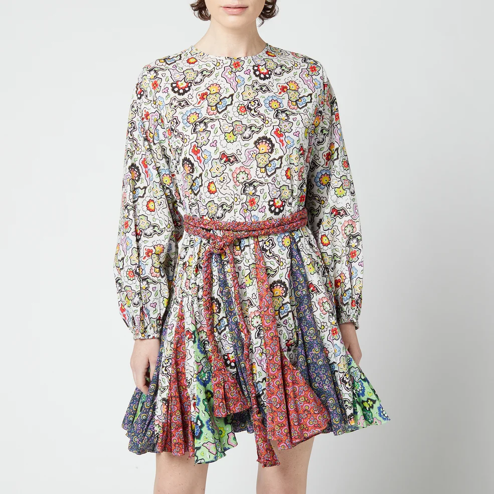 Rhode Women's Ella Dress - Large Mosaic Floral Multi Image 1