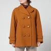 See By Chloe Women's Wool Blend Coat - Forest Brown - Image 1