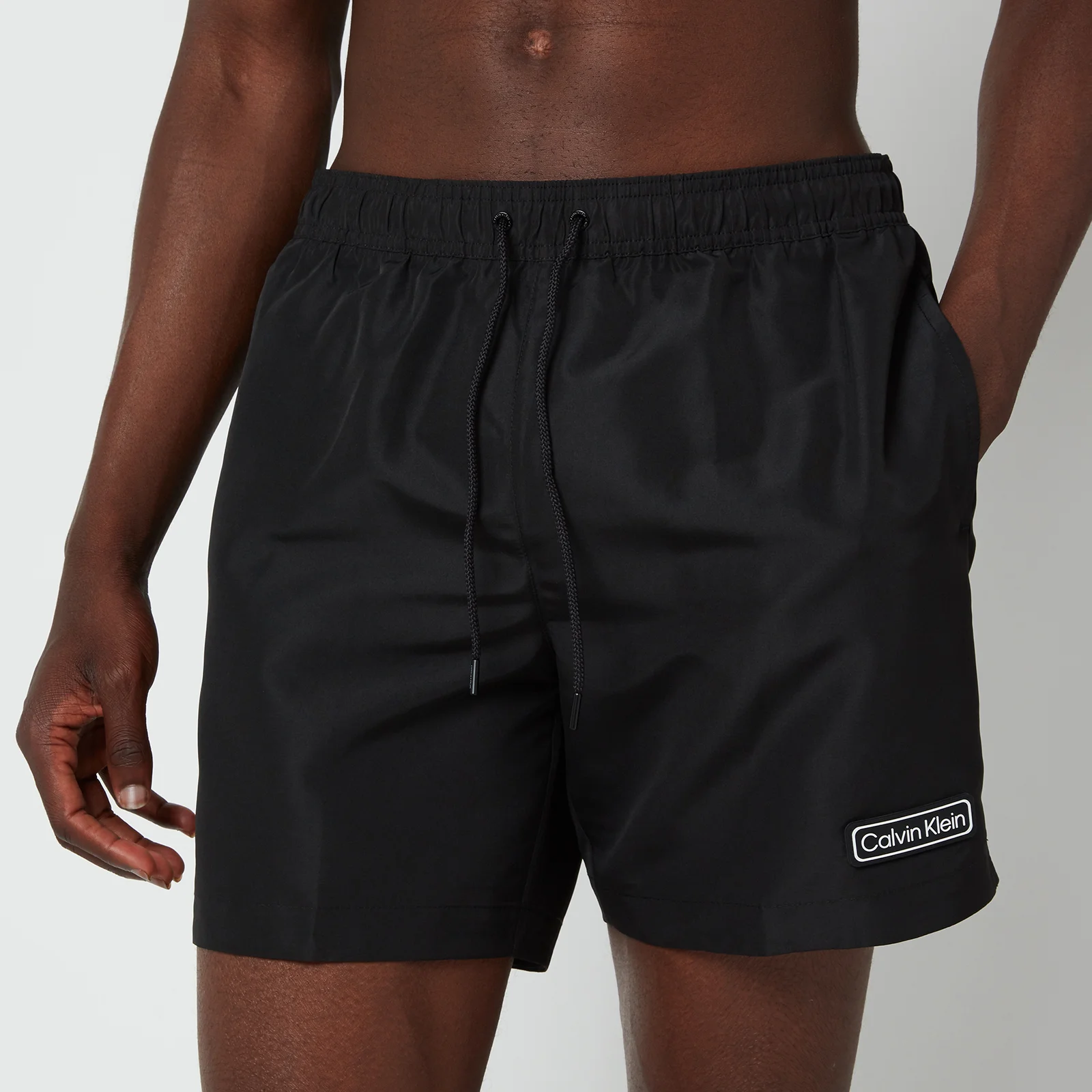 Calvin Klein Men's Medium Drawstring Swim Shorts - Black Image 1