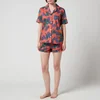 Desmond & Dempsey Women's Passerine Short Sleeve Pyjama Set - Coral - Image 1
