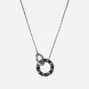 Coach Women's Pegged Enamel C 20 Necklace - Black - Image 1