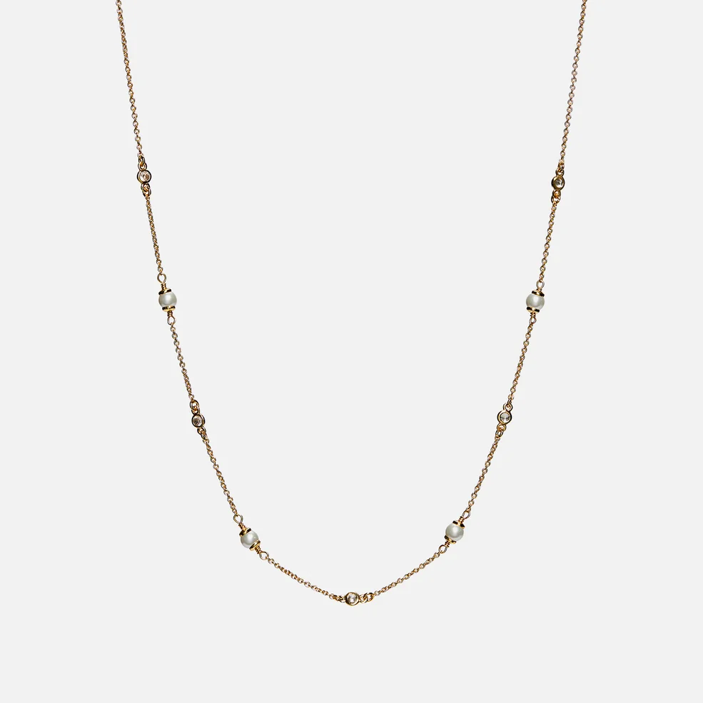 Coach Women's Classic Pearl Necklace - Gold Image 1