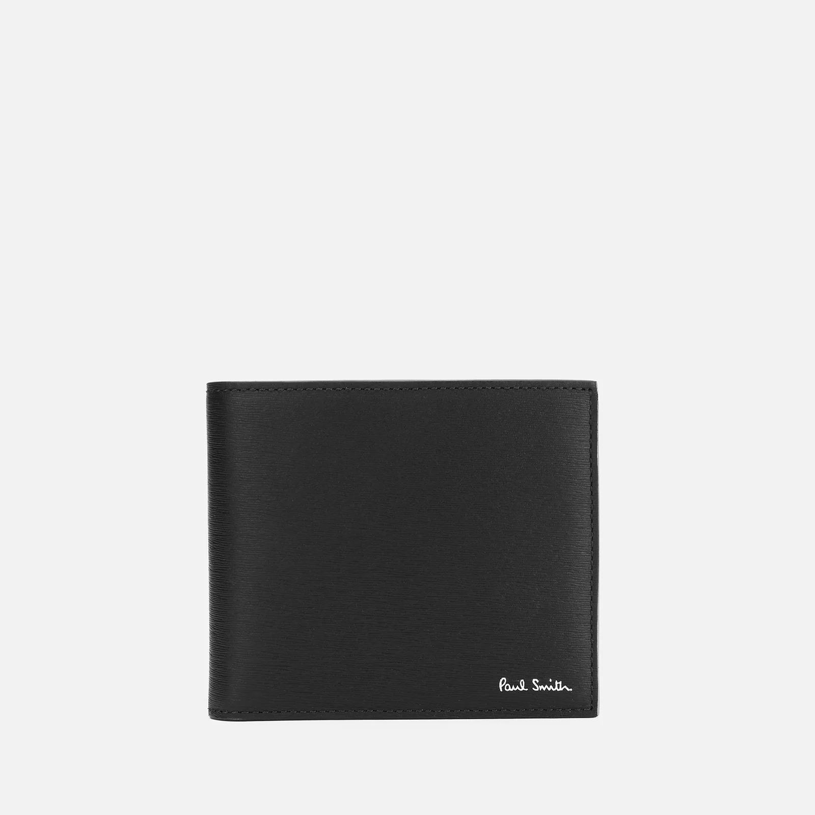 PS Paul Smith Men's Strawgrain Colour Block Wallet - Black Image 1