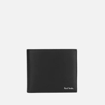 PS Paul Smith Men's Strawgrain Colour Block Wallet - Black