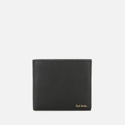 PS Paul Smith Men's Mini Print Bifold Wallet - Black