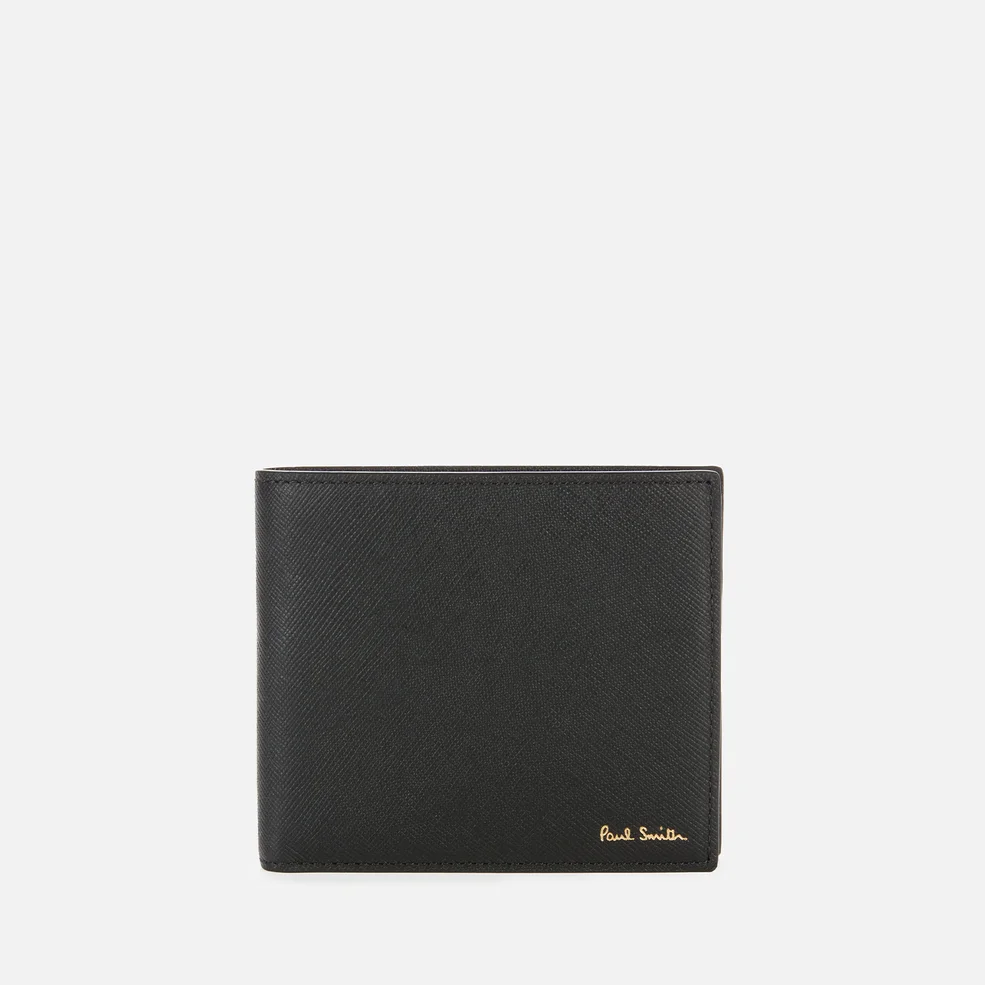 PS Paul Smith Men's Mini Print Bifold Wallet - Black Image 1