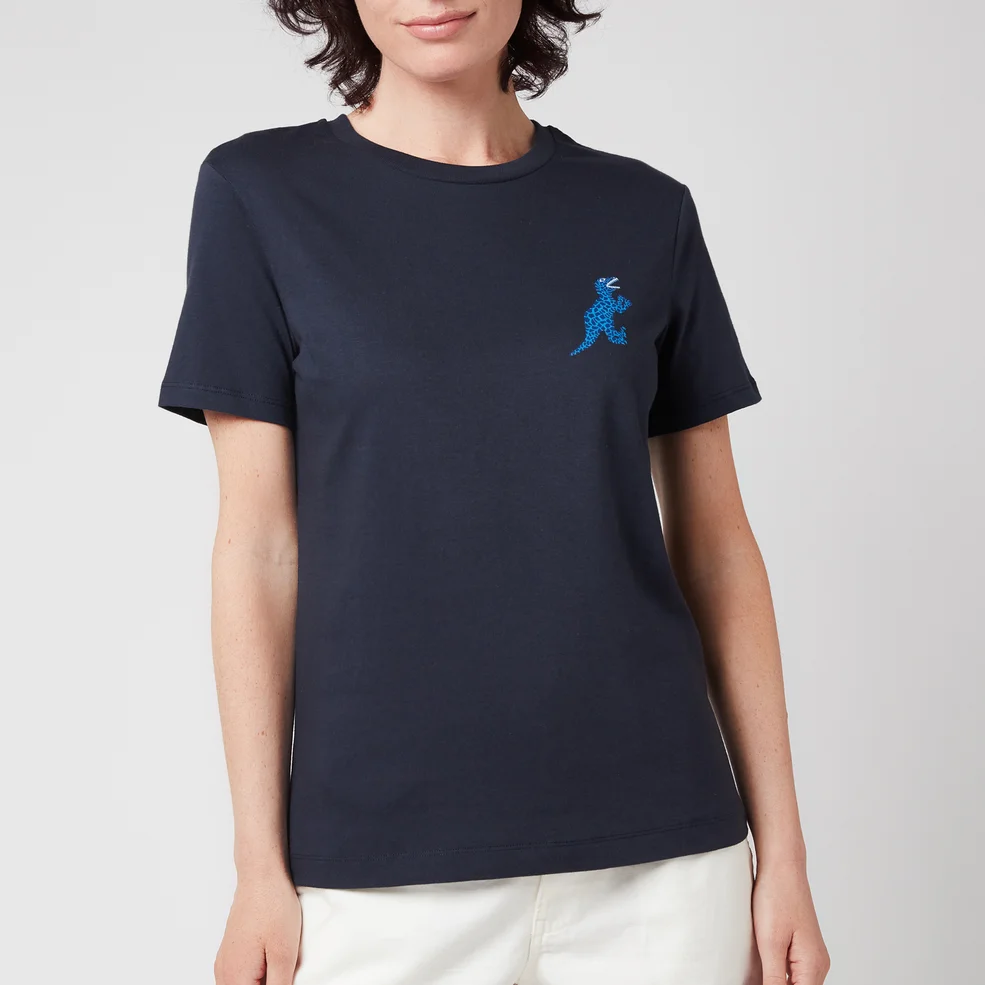 PS Paul Smith Women's Small Dino Printed T-Shirt - Navy Image 1