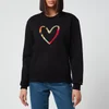 PS Paul Smith Women's Swirl Heart Print Sweatshirt - Black - Image 1