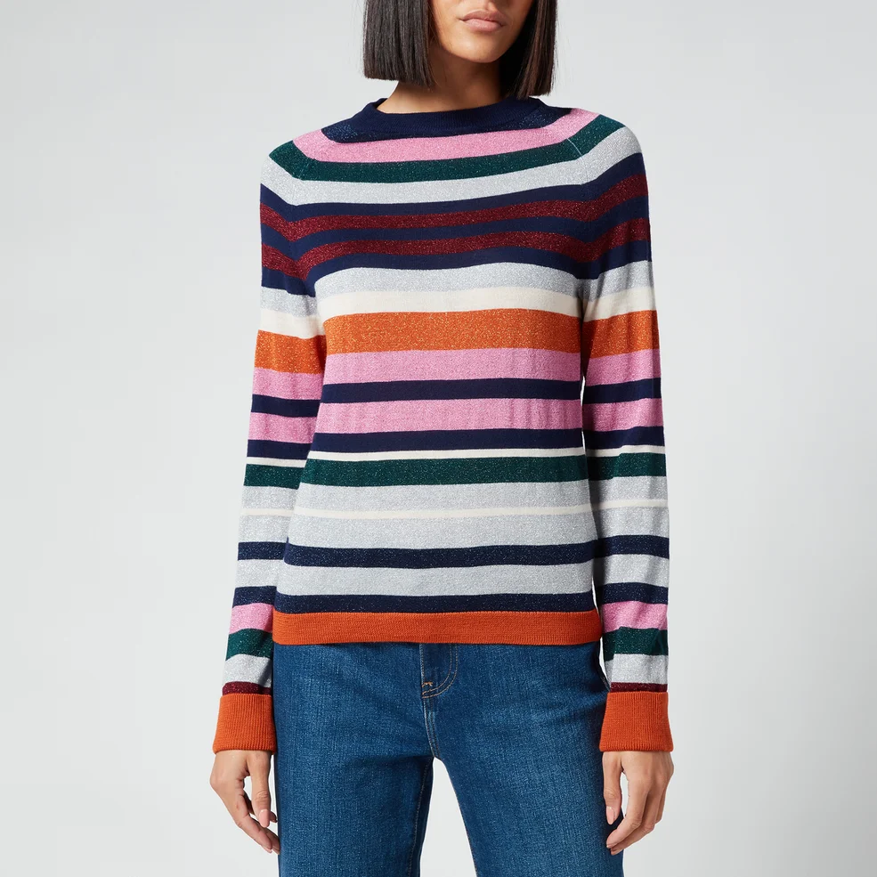 PS Paul Smith Women's Knitted Pullover Crew Neck Jumper - Multi Image 1