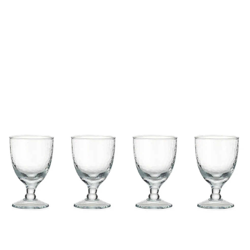 Nkuku Yala Hammered Wine Glass - Set of 4 Image 1