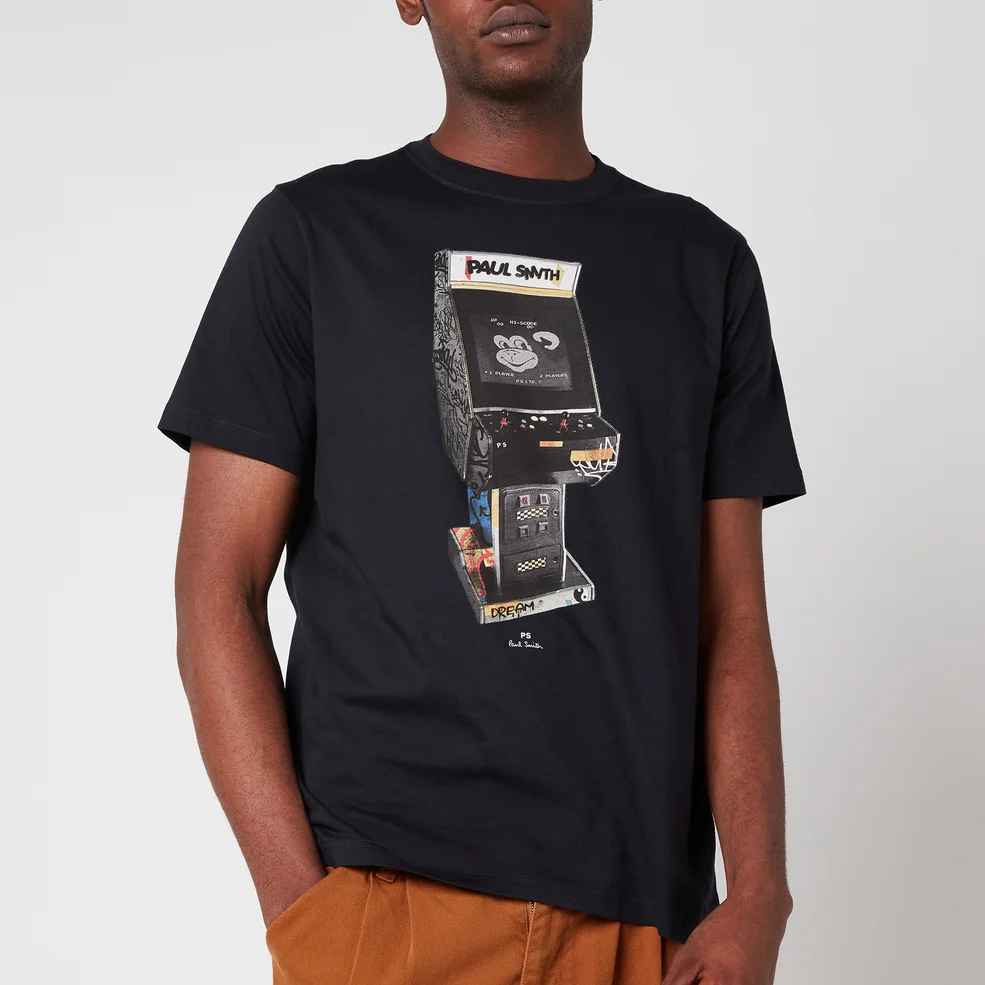 PS Paul Smith Men's Regular Fit Arcade T-Shirt - Dark Navy Image 1