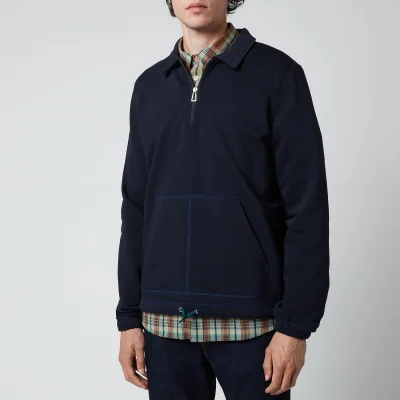 PS Paul Smith Men's Regular Fit Half Zip Sweatshirt - Dark Navy