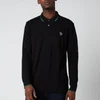 PS Paul Smith Men's Long Sleeve Tipped Polo Shirt - Black - Image 1