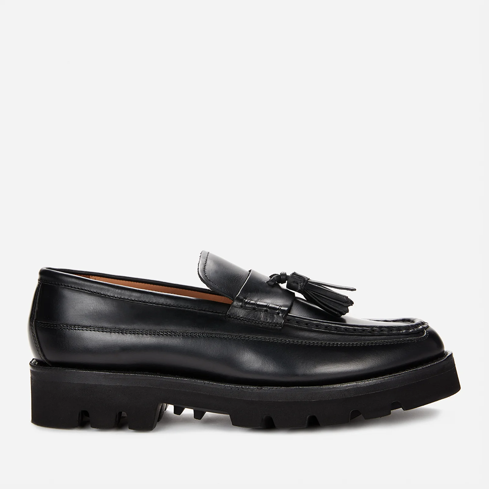 Grenson Men's Booker Leather Tassle Loafers - Black Image 1