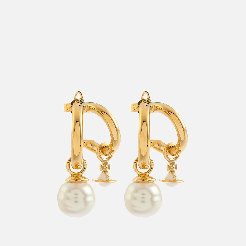 Vivienne Westwood Women's Marella Earrings - Gold Pearl Image 1