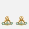 Vivienne Westwood Women's Simonetta Bas Relief Earrings - Gold/Pearl/Blue - Image 1