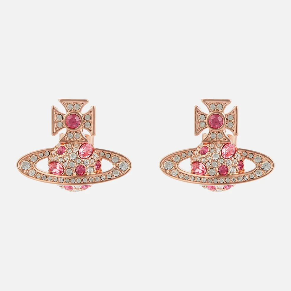 Vivienne Westwood Women's Francette Bas Relief Earrings - Pink Gold/Rose Image 1