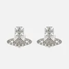 Vivienne Westwood Women's Beryl Bas Relief Earrings - Rhodium White Crystal - Image 1