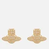 Vivienne Westwood Women's Romina Pave Orb Earrings - Gold Jonquil CZ - Image 1