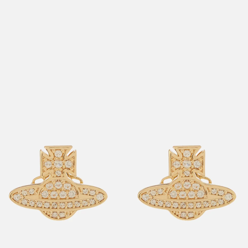 Vivienne Westwood Women's Romina Pave Orb Earrings - Gold Jonquil CZ Image 1