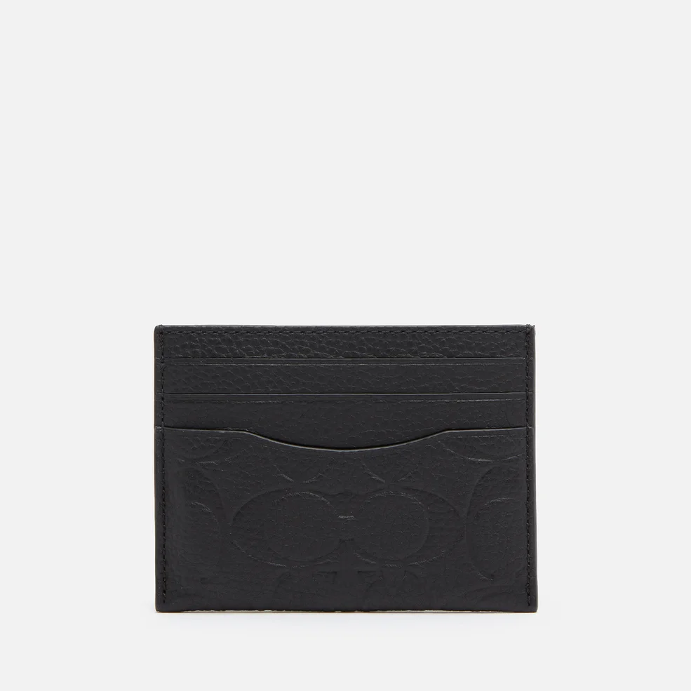 Coach Men's Flat Card Case - Black Image 1