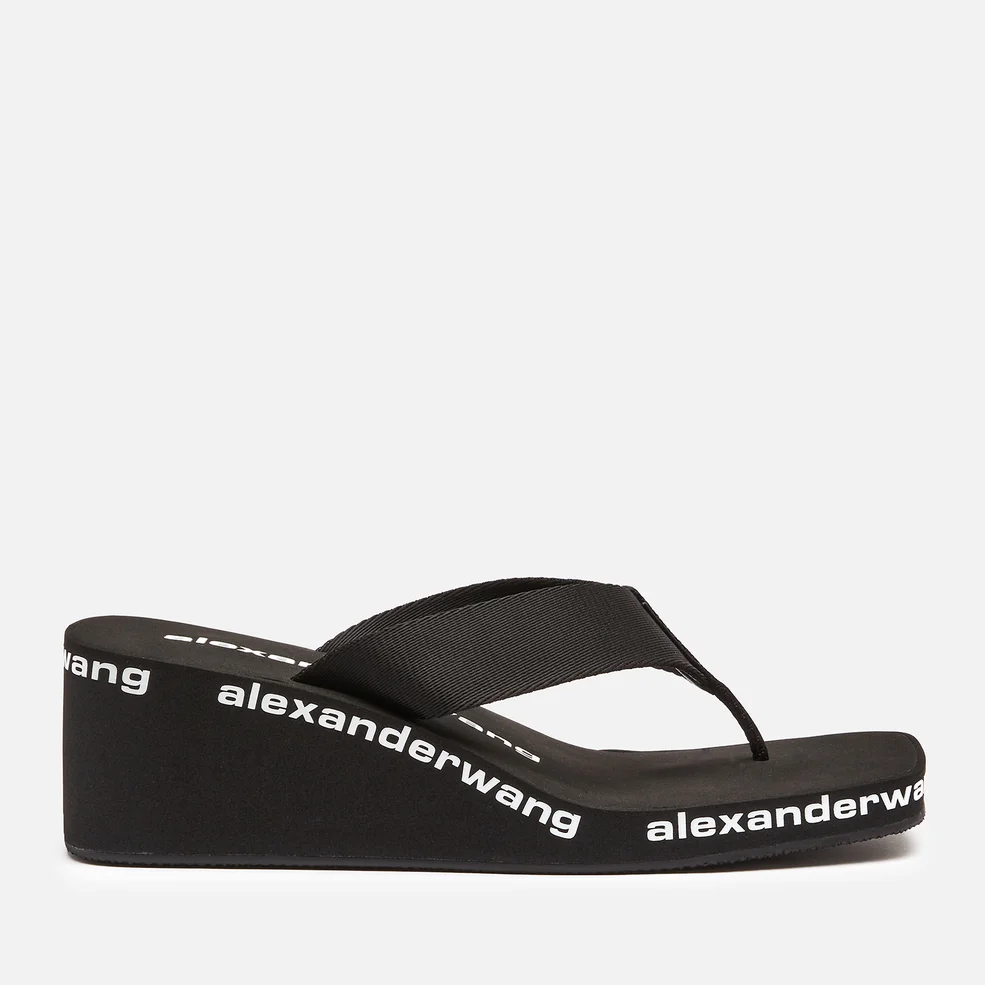 Alexander Wang Women's Wedged Flip Flops - Black Image 1