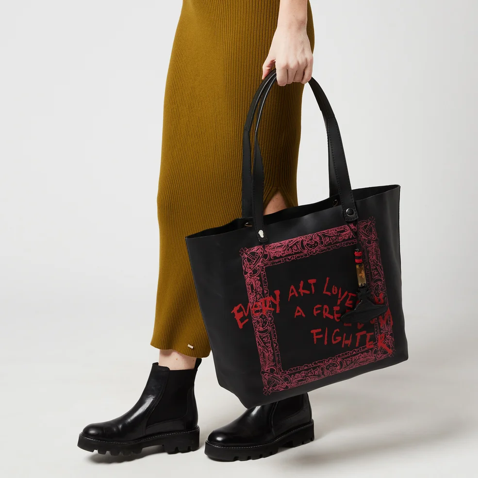 Vivienne Westwood Women's Studio Leather Shopper - Black Image 1