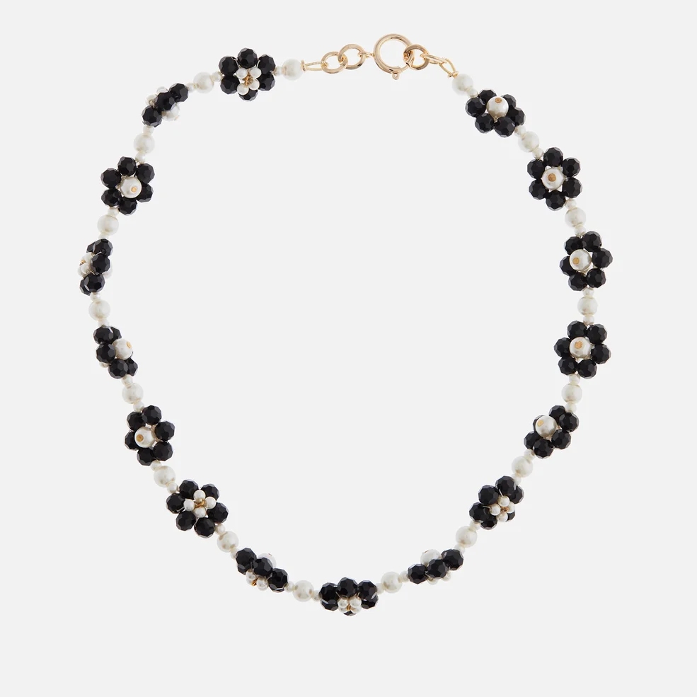Shrimps Women's Ross Floral Necklace - Black & Cream Image 1