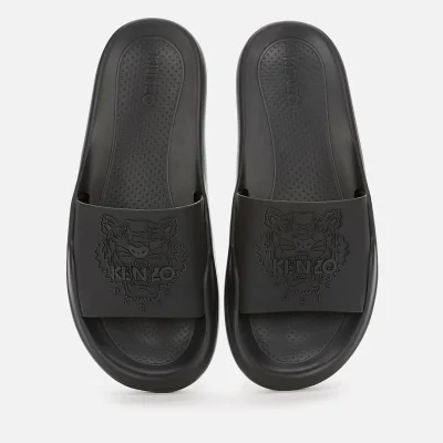 KENZO Women's Tiger Head Pool Slide Sandals - Black